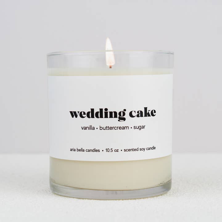 Aria Bella Candles - Wholesale Jar/Filled Candle - Wedding Cake Soy Candle