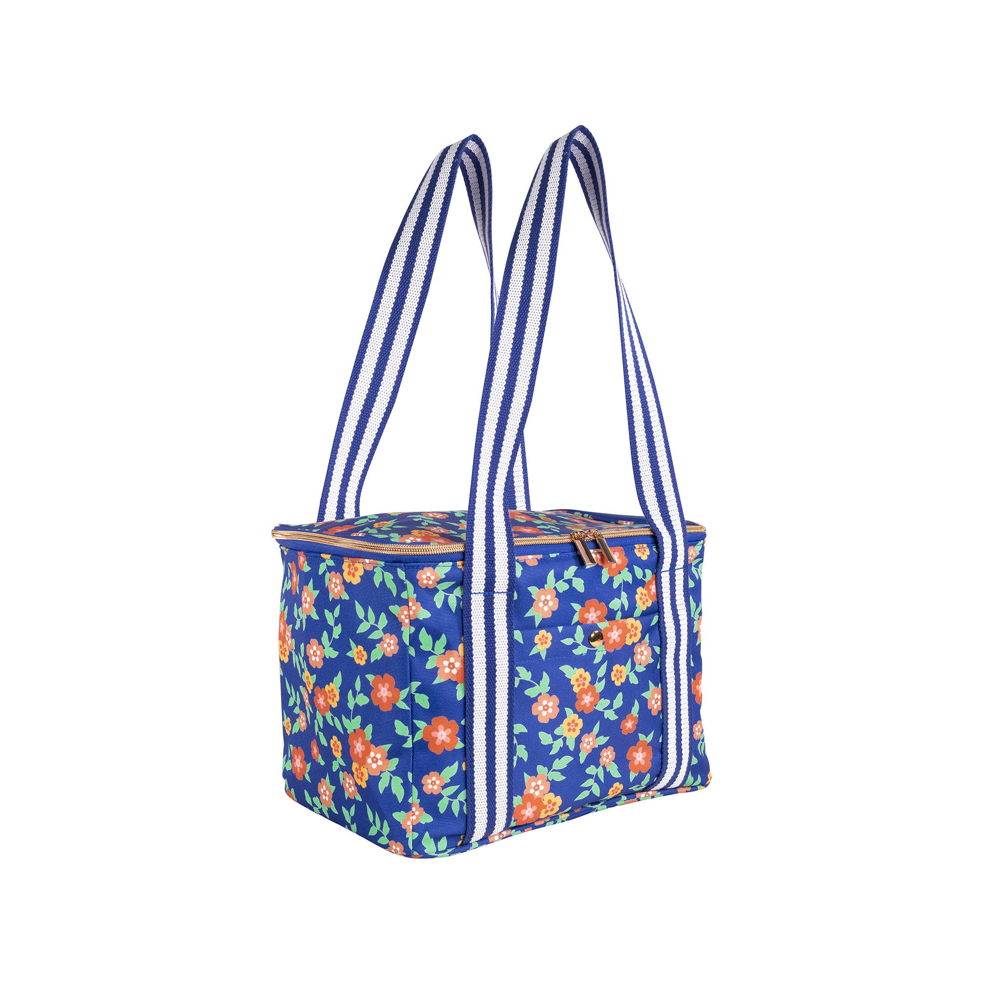 Martha Stewart - Wholesale Cooler/Cooler Bag - Cooler Bag, Floral Deep Ultramarine1