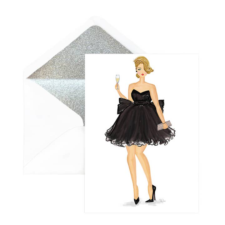 Tarjeta de felicitación Champagne Toast para venta al por mayor de Beyoutifully Brown®