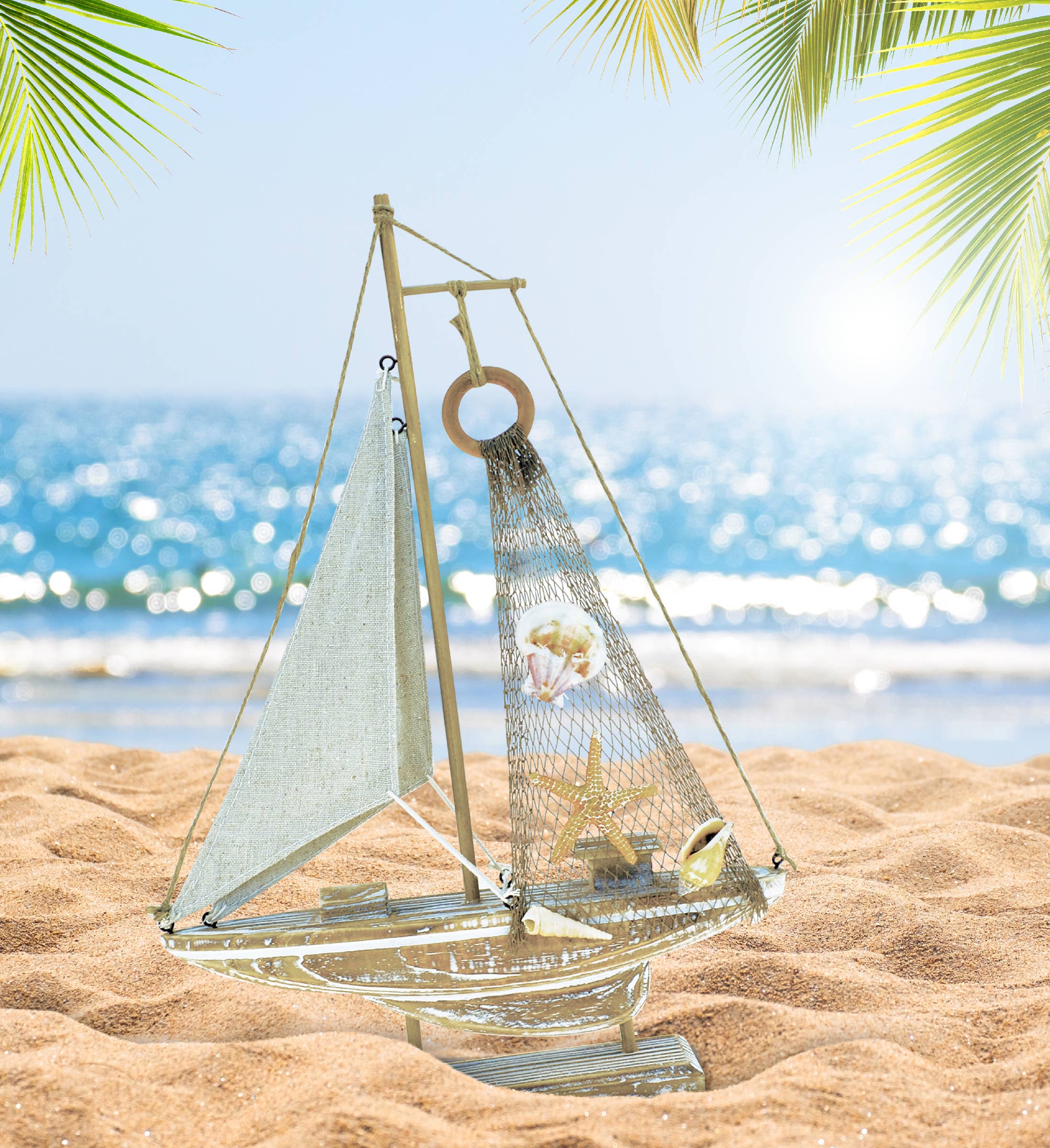 Cota Global - Wholesale Decorative Figurine - Nautical Décor - Baja Haven Sailboat4