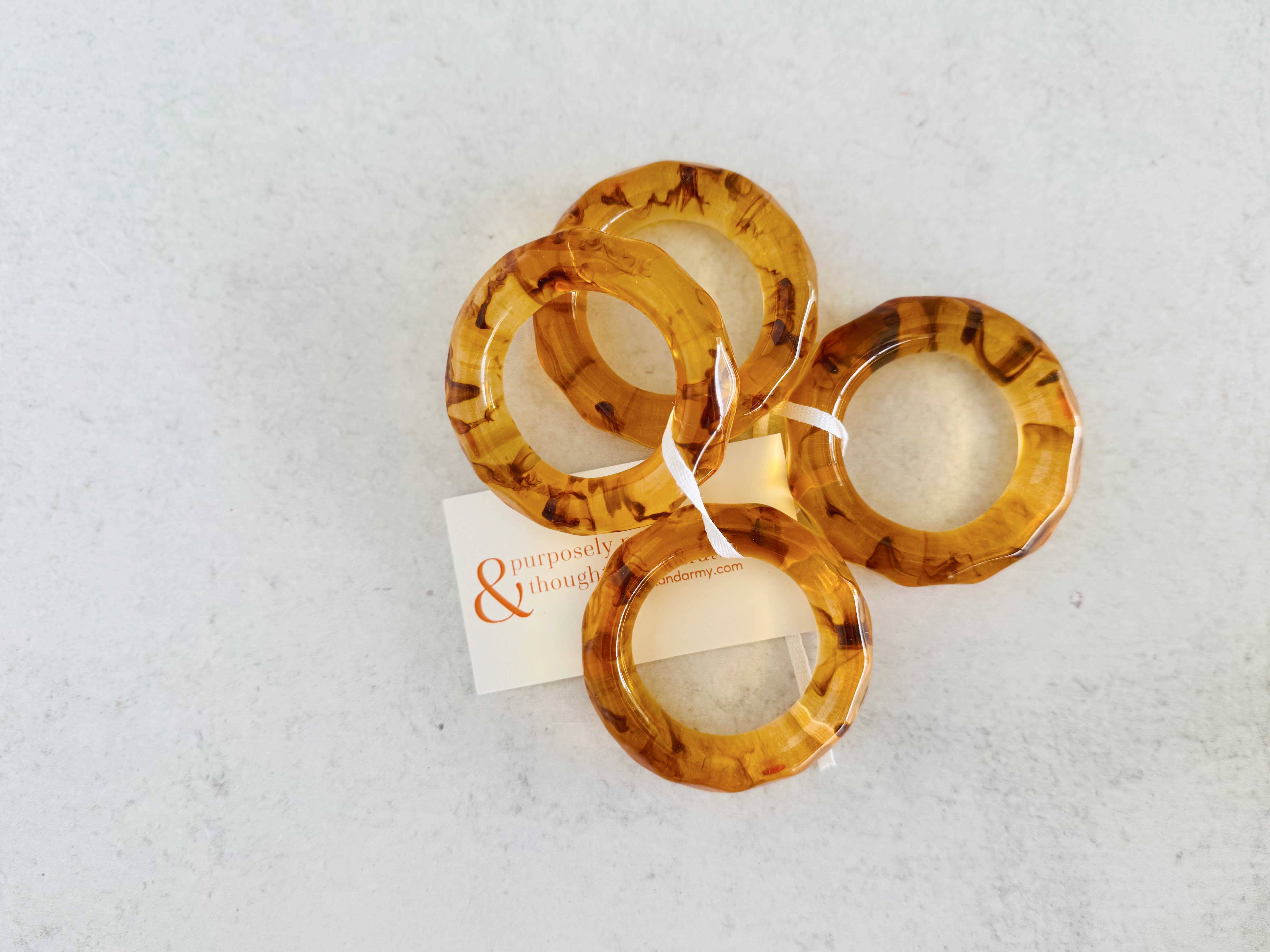 Dot and Army - Wholesale Napkin Ring - Element Napkin Rings- set of four2