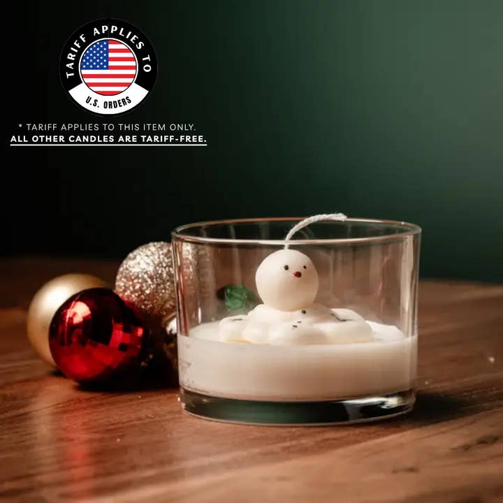 Allure CA - Wholesale Jar/Filled Candle - Melted Snowman in a Jar Candle - Christmas 1