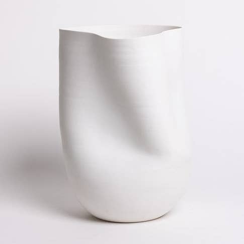 White Knew Vase for wholesale on Faire0
