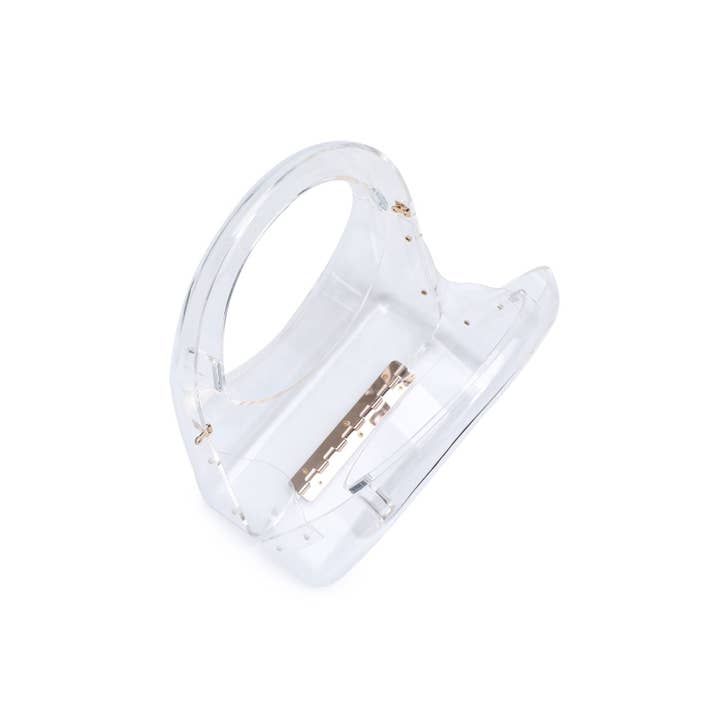 Urban Expressions - Wholesale Clutch - Dames - Zoila acrylic avondtas met transparant design7