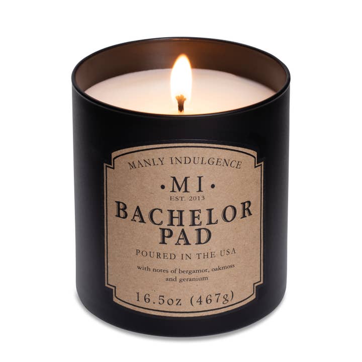 MVP Group International INC - Wholesale Jar/Filled Candle - Manly Indulgence Classic Bachelor Pad, 16.5 oz