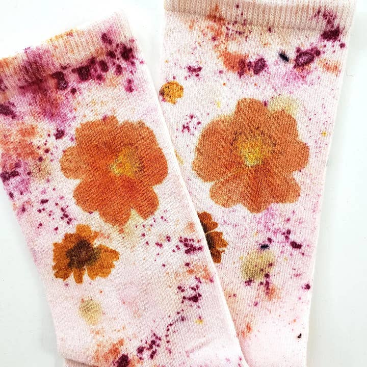 DYE KWEEN - Wholesale Socks - Women's - Flower Power Cotton Crew Sock13