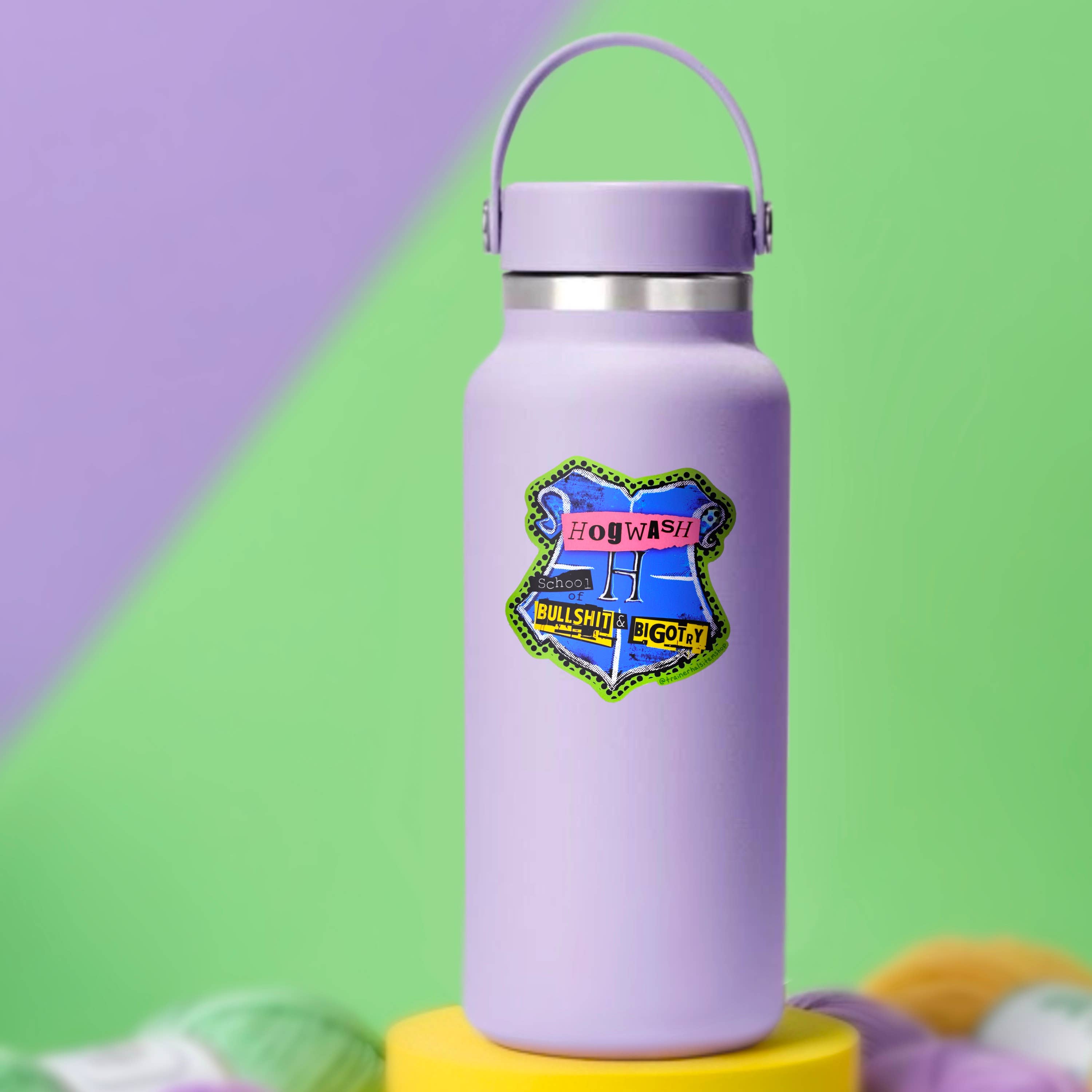 Trainer Hal’s Item Shop – Engroshandel Klistermærke – Anti-TERF Troldmandsskole Sticker Trans Pride Punk Rock Rebel1