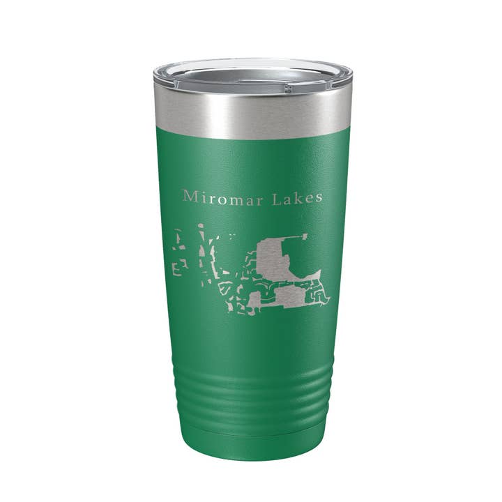 CarveBright - Wholesale Insulated Mug/Tumbler - Miromar Lakes Lake Como Map Tumbler Travel Mug Insulated Laser Engraved Coffee Cup Florida 20 oz12