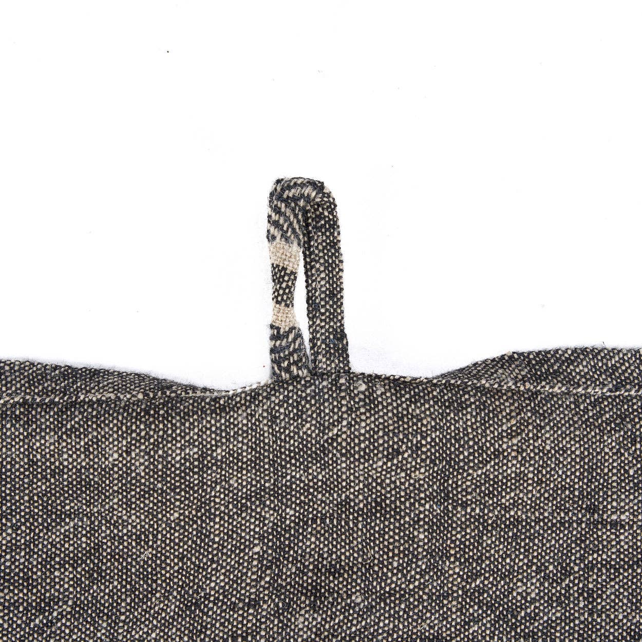 Bazar Bizar Living - Venta al por mayor Paños de cocina - El Paño de Cocina de Lino Dash - Negro Natural - 50x703