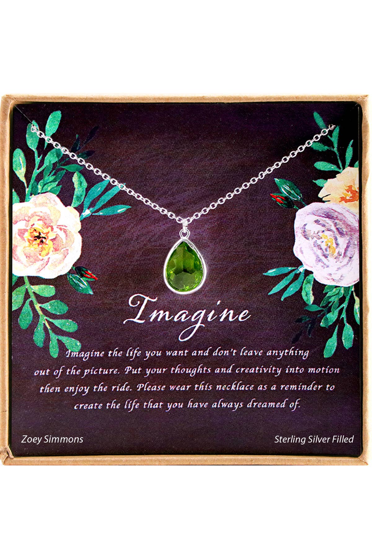 Zoey Simmons - Wholesale Pendant/Charm Necklace - Imagine' Boxed Charm Necklace - SF0