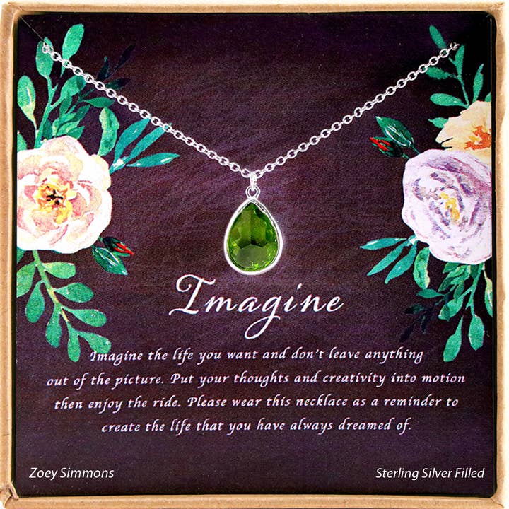 Zoey Simmons - Wholesale Pendant/Charm Necklace - Imagine' Boxed Charm Necklace - SF0