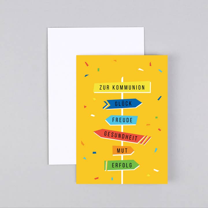 Cartolina Segnaletica Prima Comunione Joshua per la vendita all'ingrosso da parte di Kunst an Papier