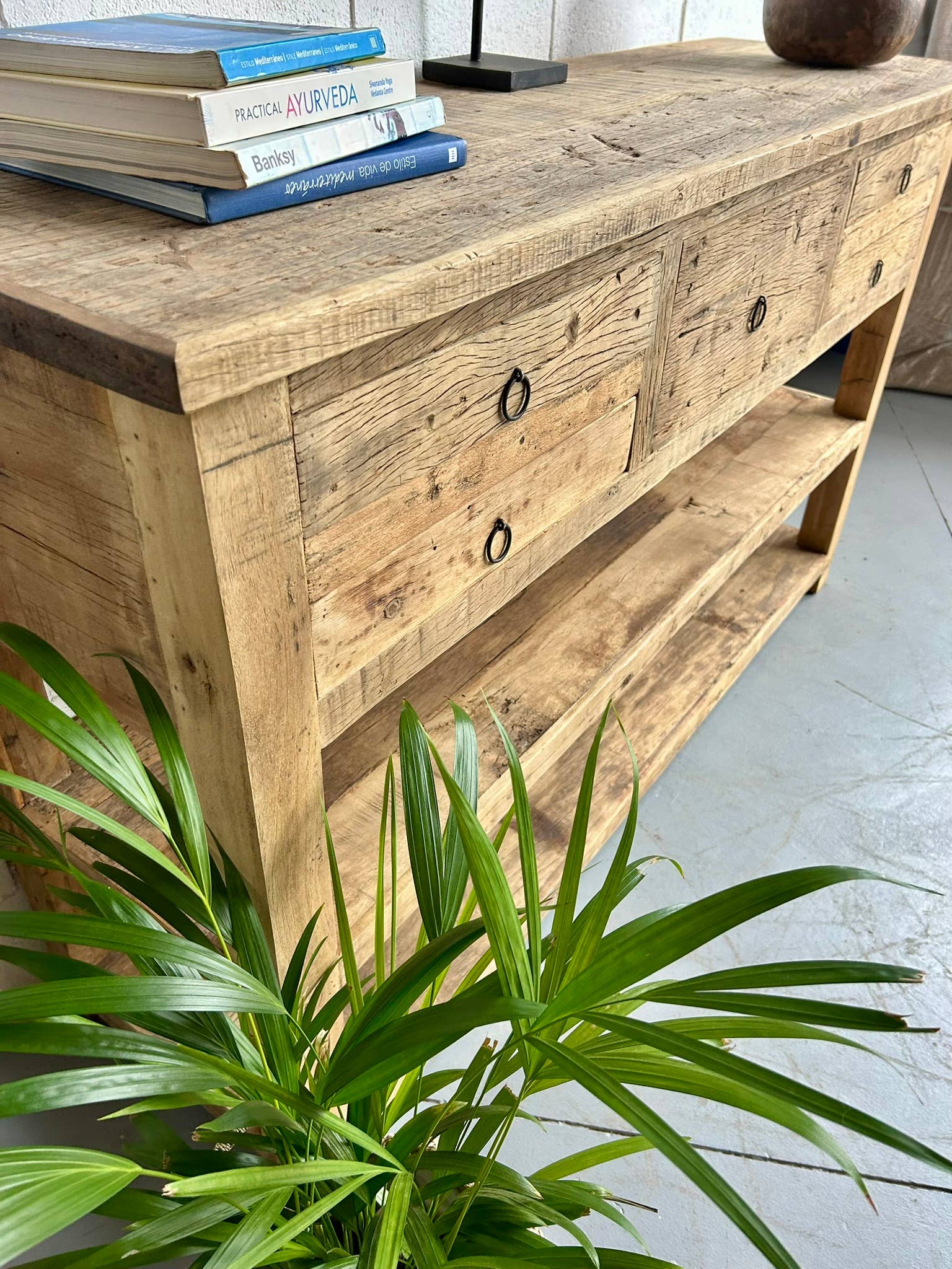 Paloma Black (Casa Natura Design, S.L.) – wholesale Sideboard – Large Functional Sideboard With 5 Drawers And 2 Open6