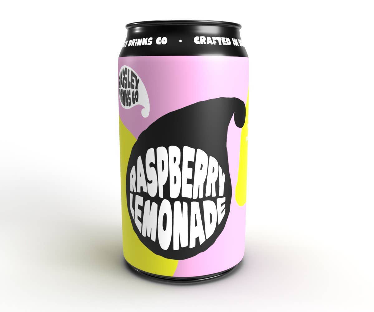 Paisley Drinks Co & Williams Brothers Brewery – wholesale Soda/carbonated drink – Scottish Raspberry Lemonade - Craft Soda - Natural - Vegan