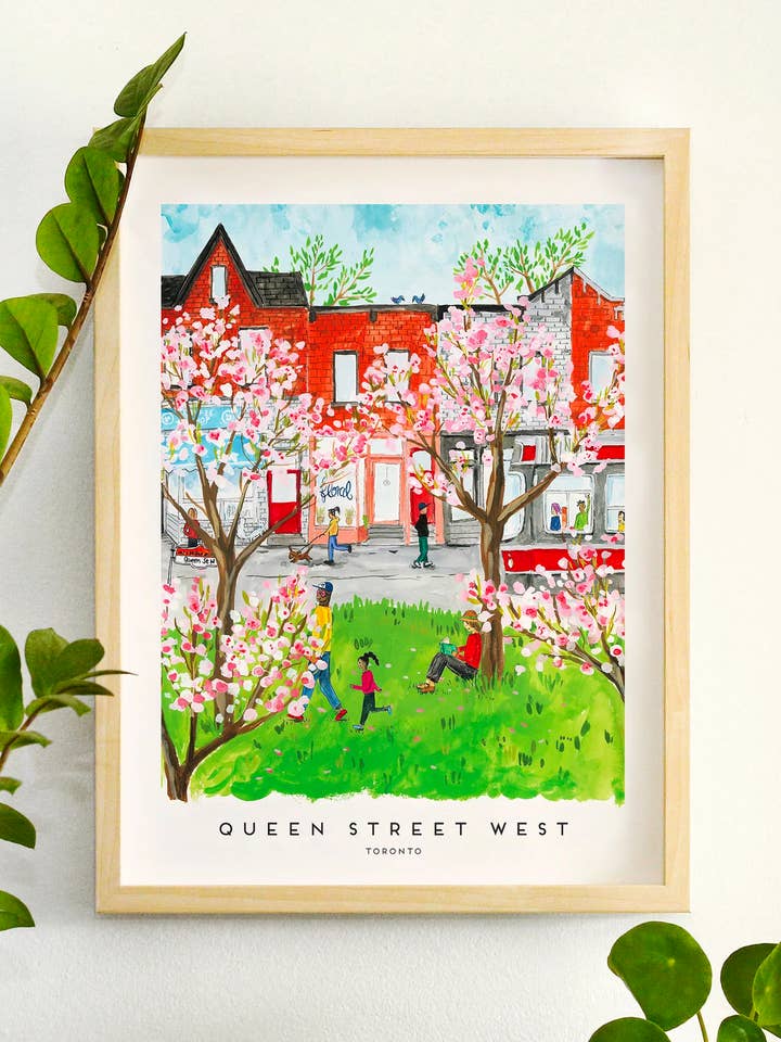 Toronto's Queen Street West 12x16 Print for wholesale by The Paperhood