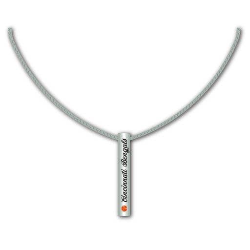NFL Cincinnati Bengals Silver Bar Necklace for wholesale by Mojo Licensing