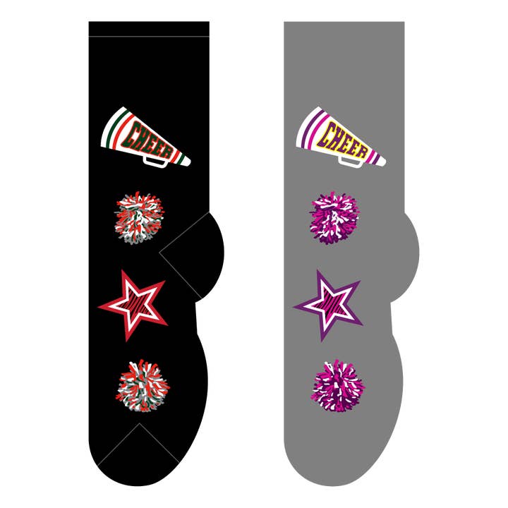 Chaussettes Cheerleading pour la vente par FOOZYS Fun Socks
