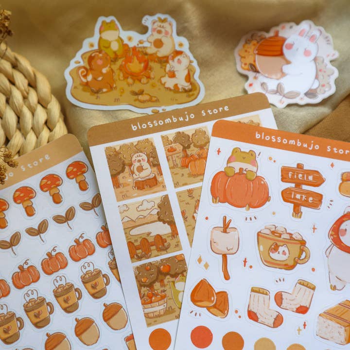 BlossomBujo Store - Wholesale Sticker - Stickers - Fall Bundle (No Mochi)3