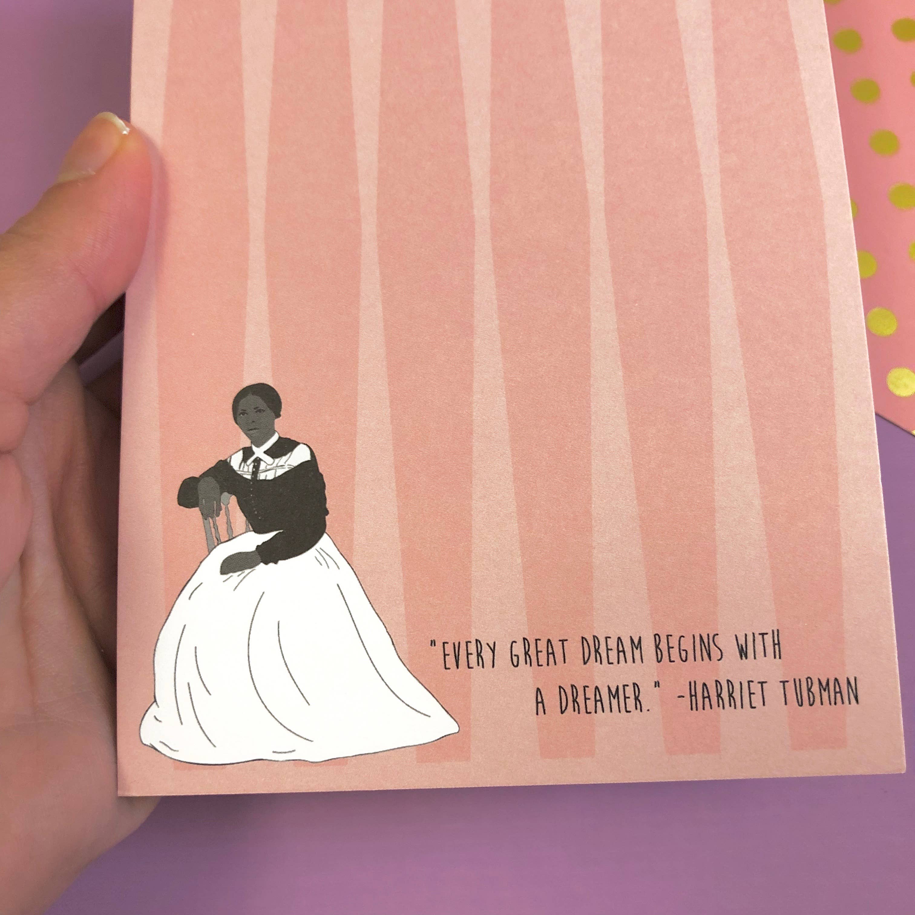 The Card Bureau - Venta al por mayor Libretas - Bloc de notas con cita de Harriet Tubman2