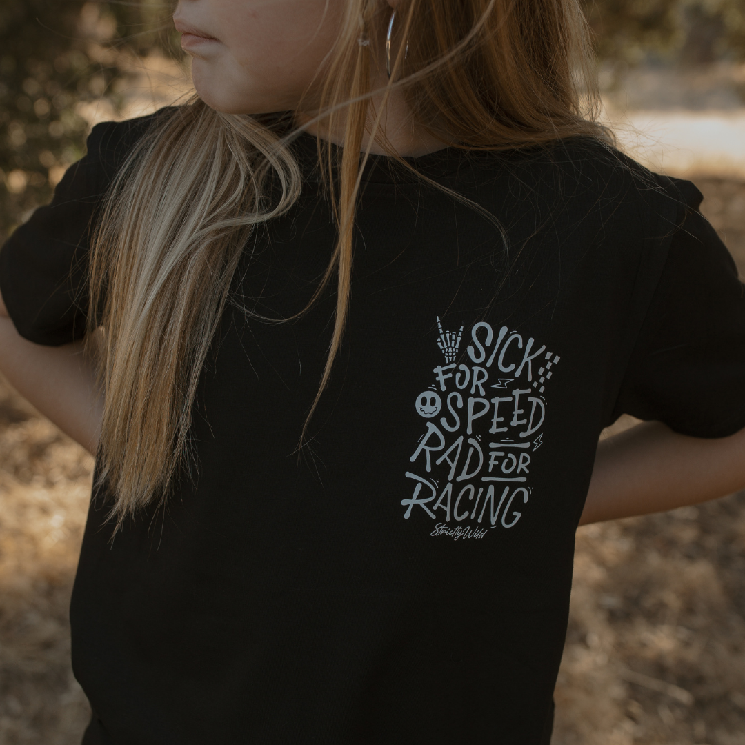 Strictly Wild - Wholesale Screen Printed T-Shirt - Kids - Sick For Speed Rad For Racing T-Shirt6