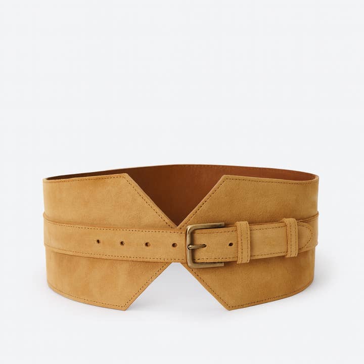 Brett brunt mockaskärp med spänne för wholesale av JUAN·JO GALLERY (Leather Gallery, SCP)