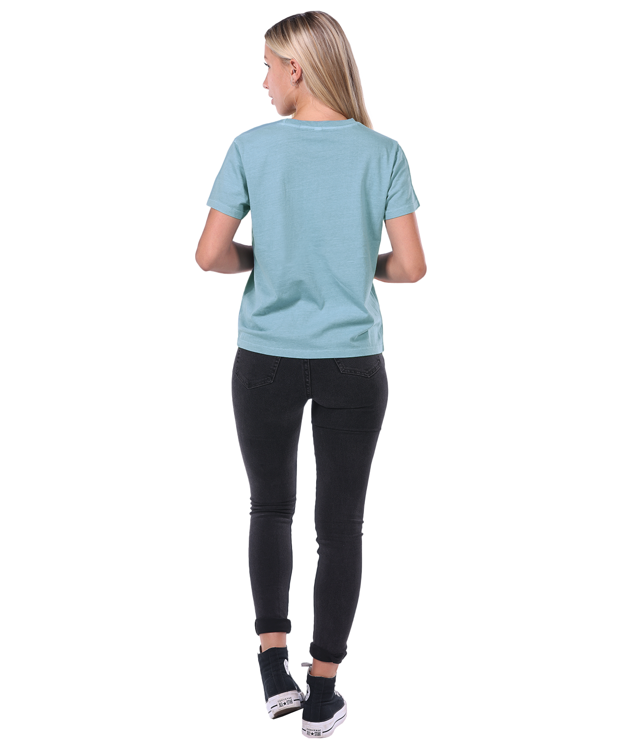 U.S. Apparel - Vente T-shirt – femme - T-shirt à col rond en jersey pour femmes10