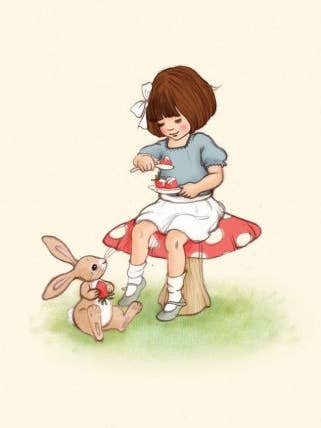 Postcard Strawberries & Cream for wholesale by Ollebol & Muis