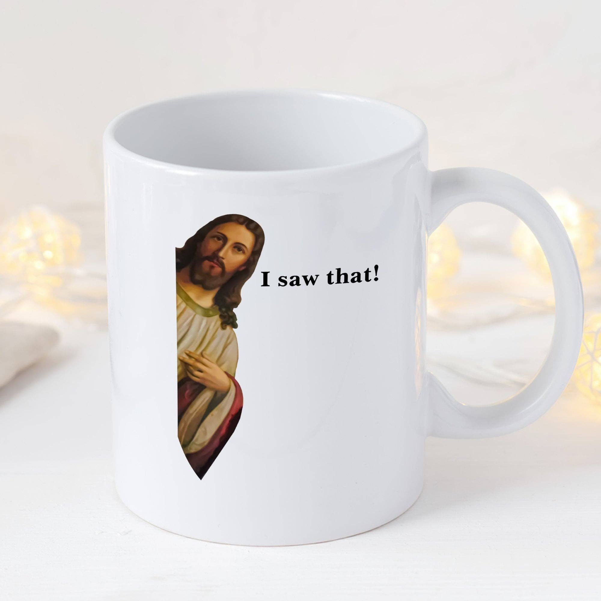 Sticker Bull - Wholesale Coffee Mug - Jesus I Saw That 11oz Coffee Mug3