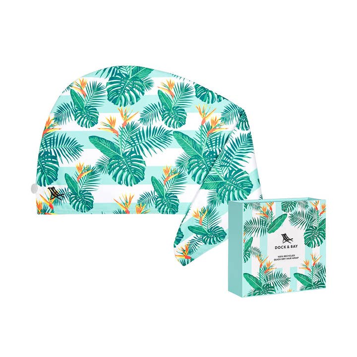 Dock & Bay Hair Wrap Botanical Collection 100% Recycled Perfect Paradise for wholesale by Until Pty Ltd