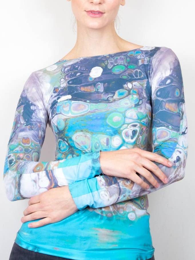 AMB Designs - Wholesale Knit Top - Women's - Odyssey Raw Edge Second Skin Top