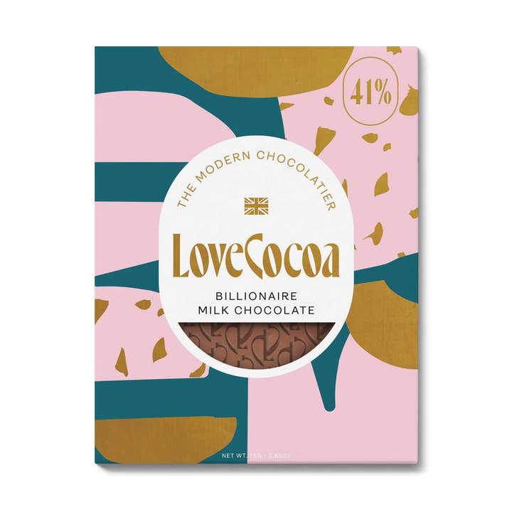 Love Cocoa & H!P [No duties when shipping to US!] – wholesale Chocolate bar – Billionaire Milk Chocolate Bar0