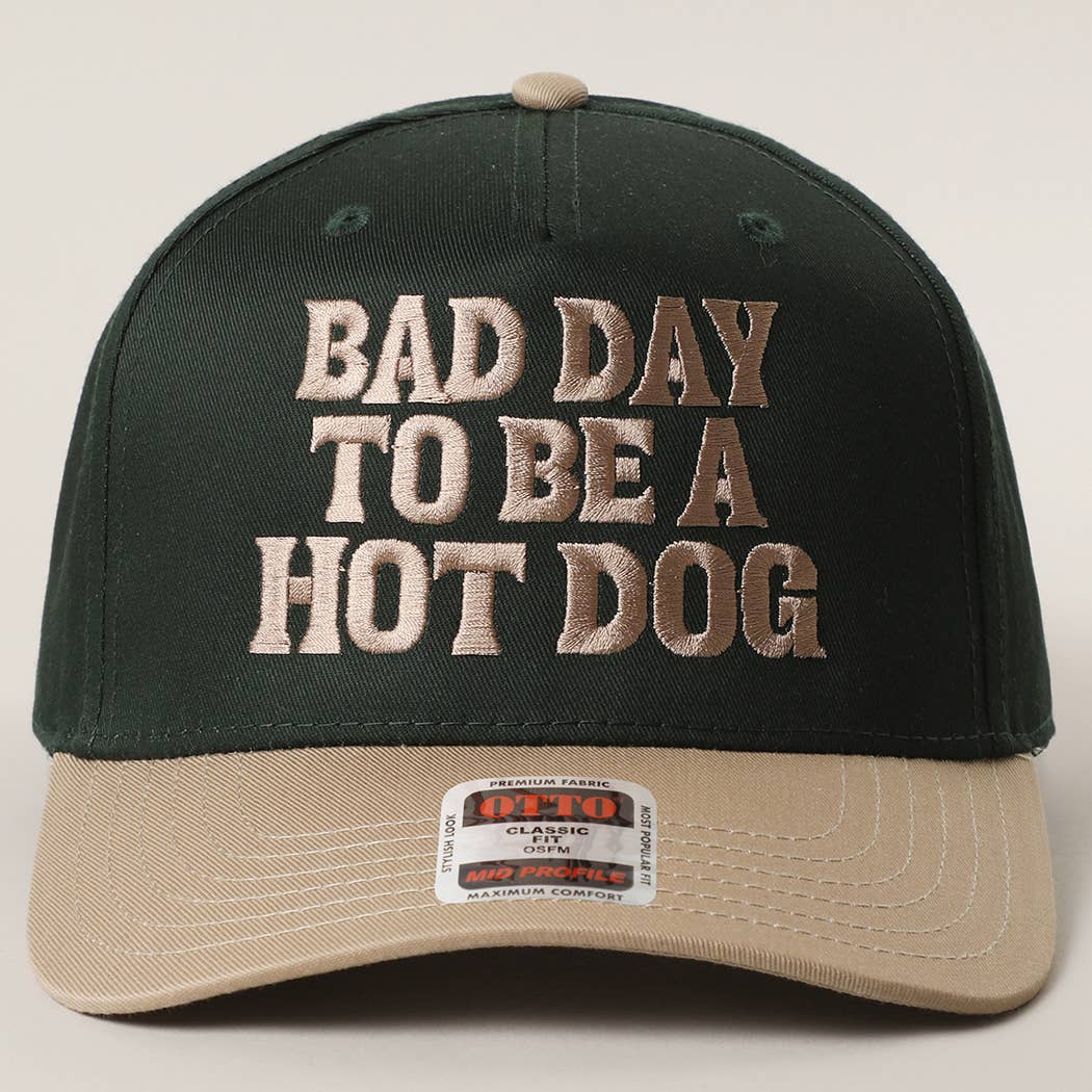 Fashion City - Wholesale Trucker Hat - Unisex - BAD DAY TO BE A HOT DOG Embroidered Trucker Hat 2