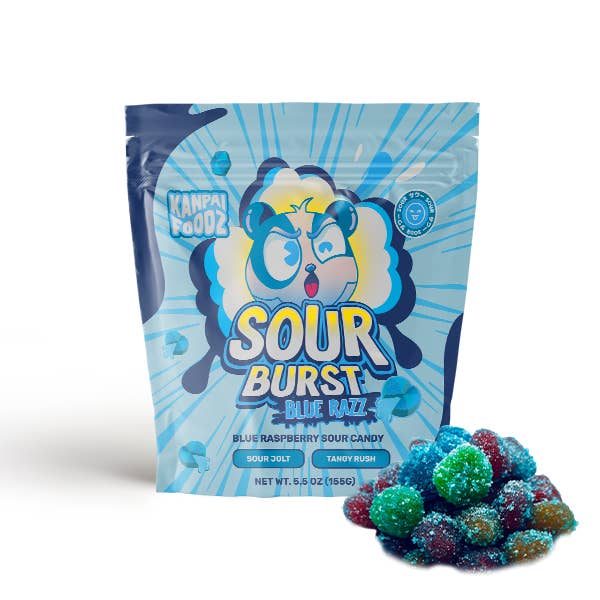Blue Razz Sour Burst, 2.5oz for wholesale by Kanpai Foods