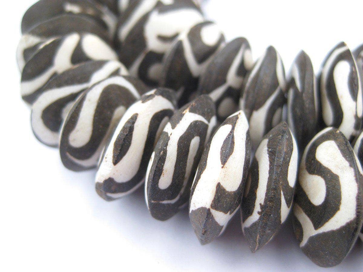 The Bead Chest - Wholesale Beads - Saucer Traditional Batik Bone Beads1