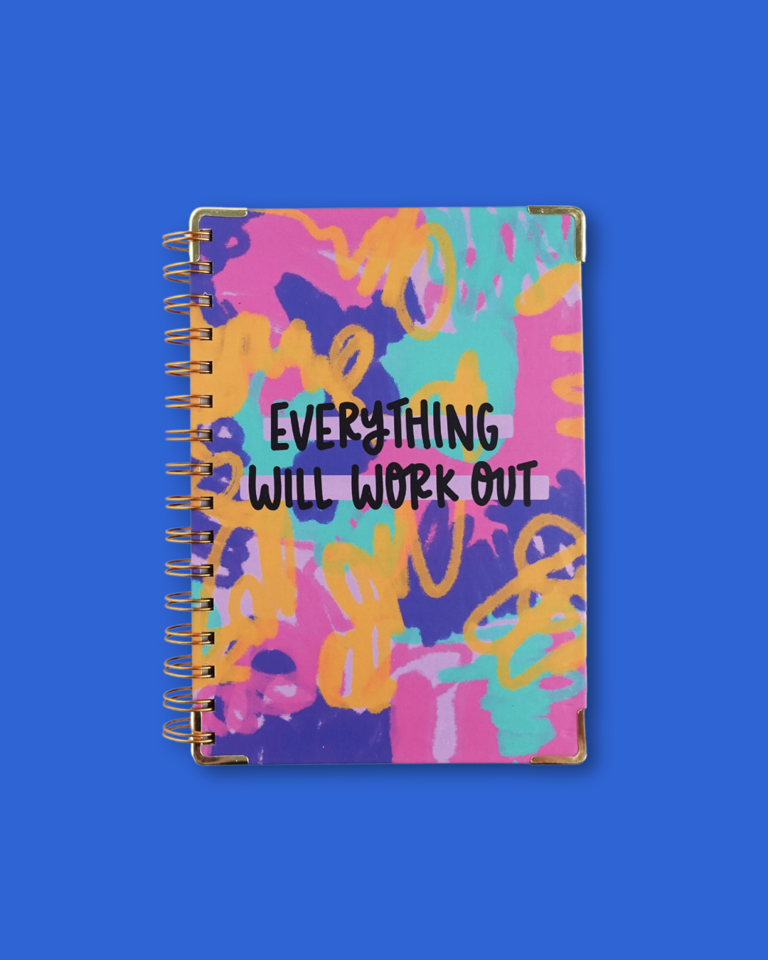 Pretty Peacock Paperie - Women's Empowerment - Wholesale Journal/Diary - Everything Will Work Out Hardcover Spiral Journal6