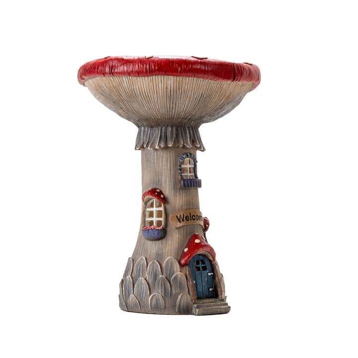 Pacific Trading - Wholesale Outdoor Ornament/Decor - Whimsical Garden Toadstool Mushroom House with LED2