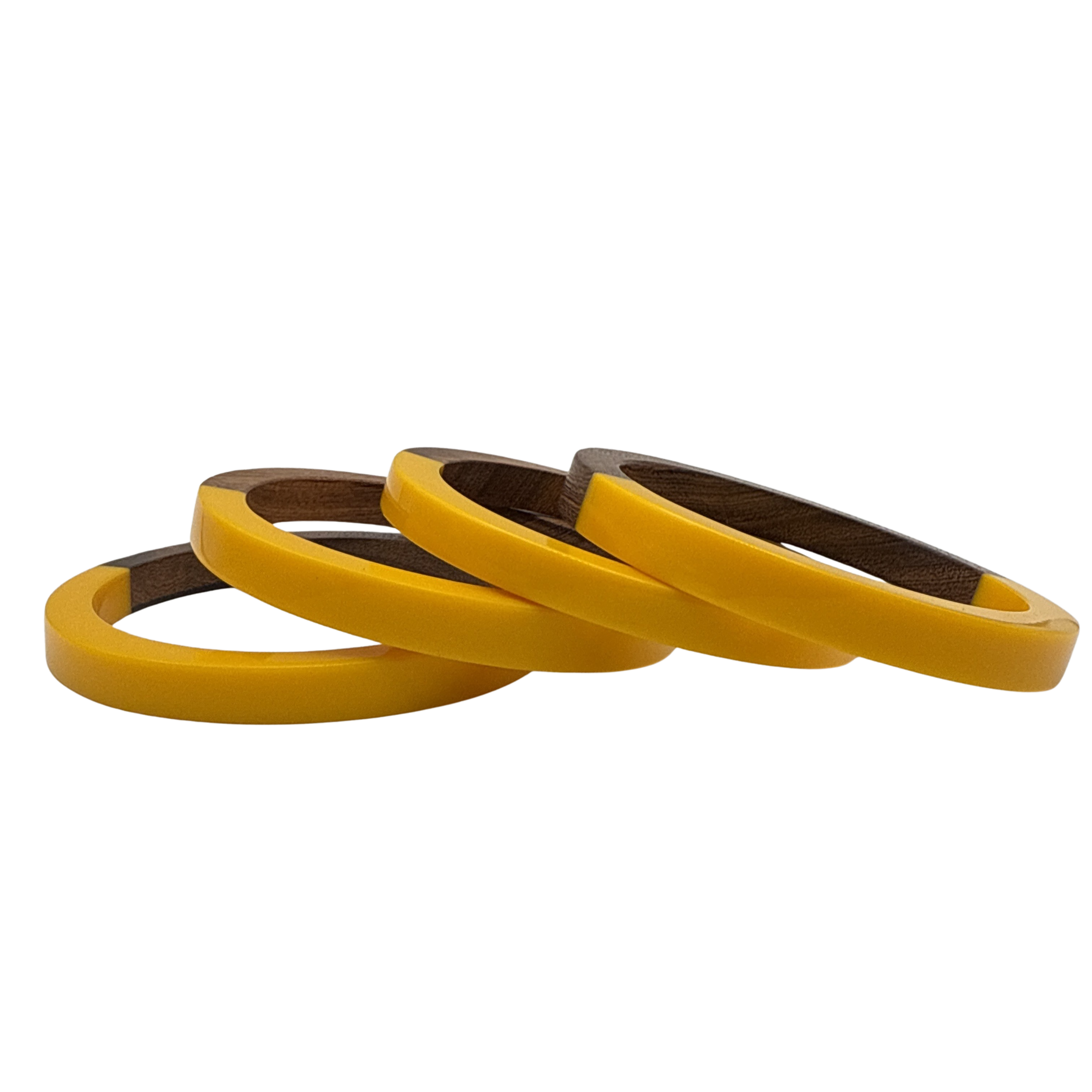 Treasure Jewelry - Wholesale Bangle Bracelet - Wooden Lucite Bangle Sets - Vibrant Resin and Wooden Bangles4