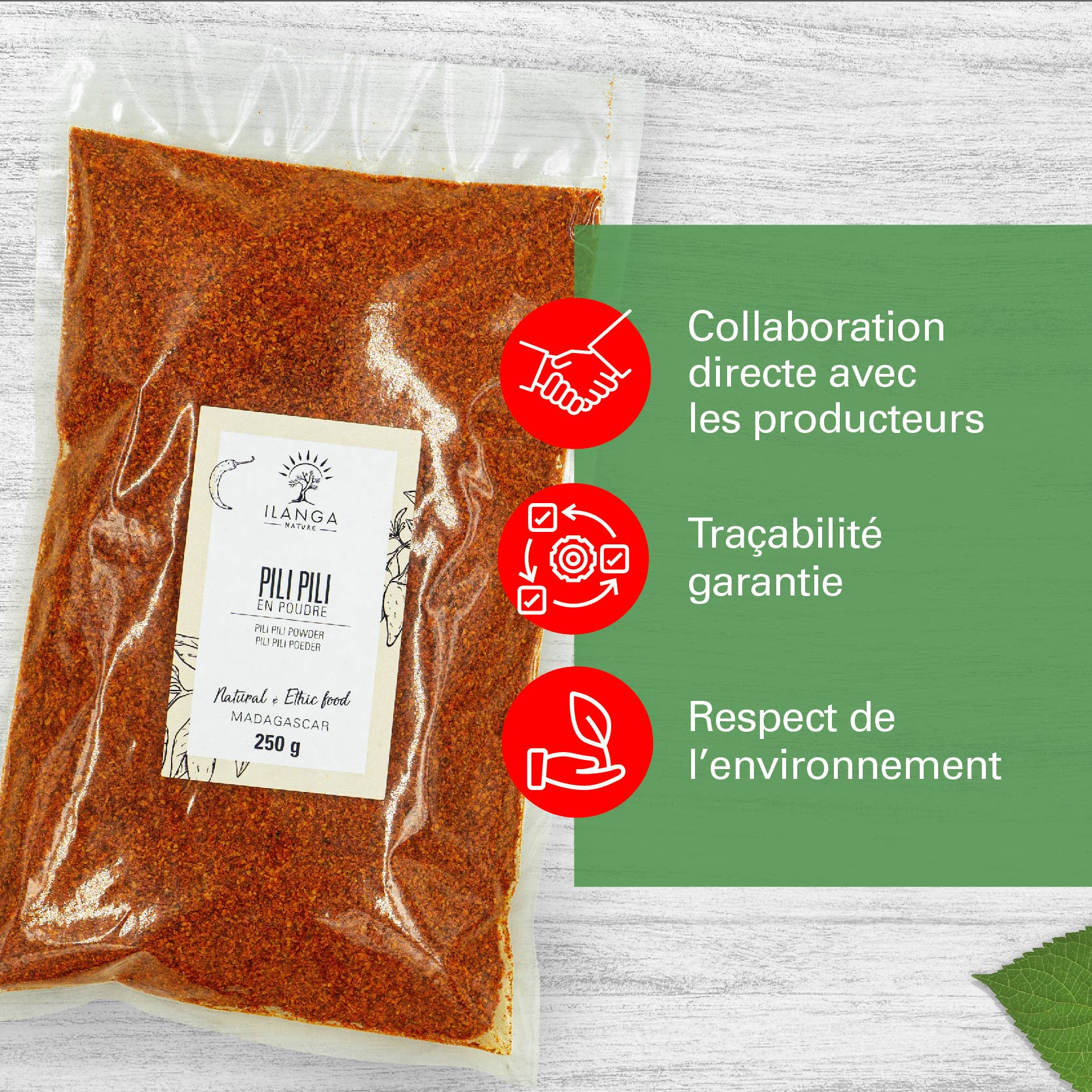 Ilanga Nature - Wholesale Dried Spice - Pili Pili Powder 250g2