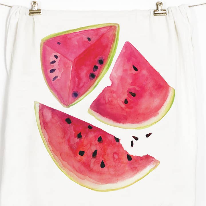 Watermelon Tea Towel for wholesale by Honey Brush Design®