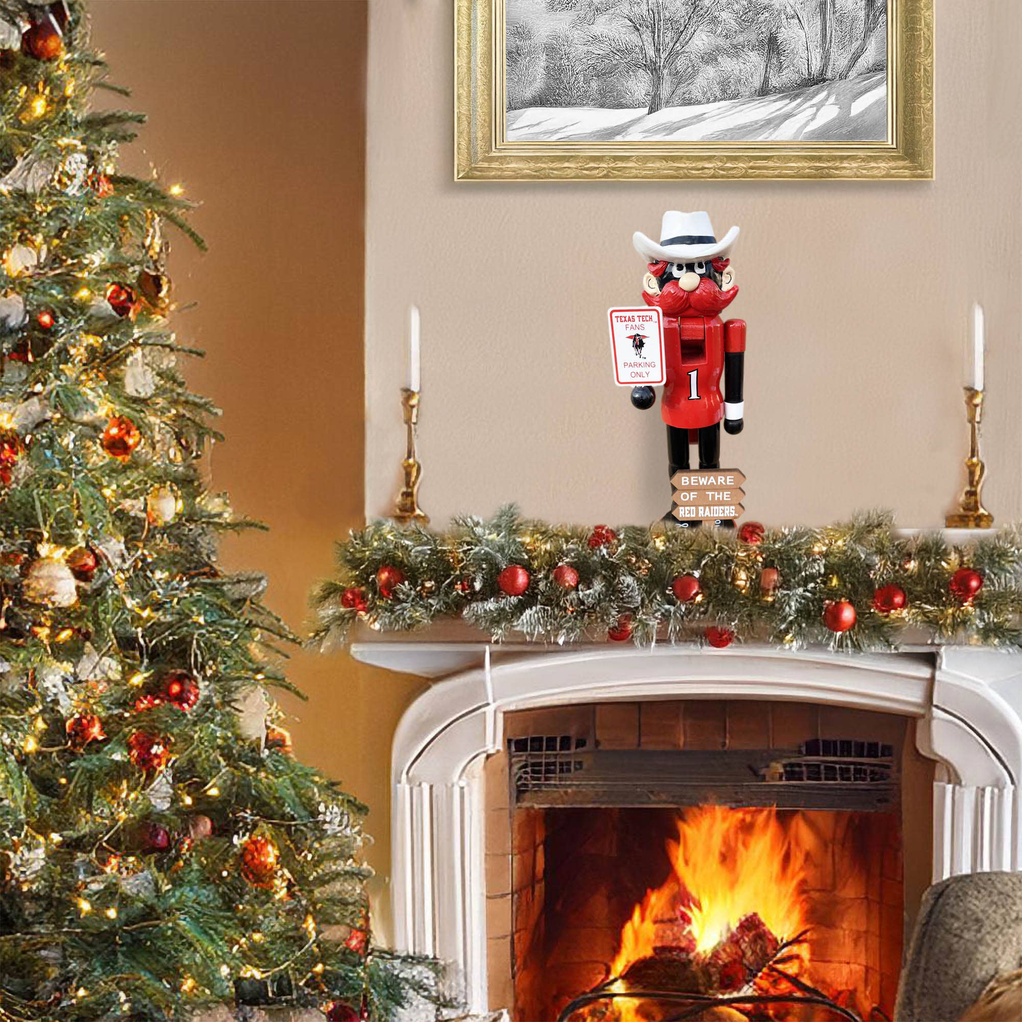 Santa’s Workshop Inc. - Wholesale Holiday Nutcracker - 12" Texas Tech Beware of the Red Raiders Nutcracker7