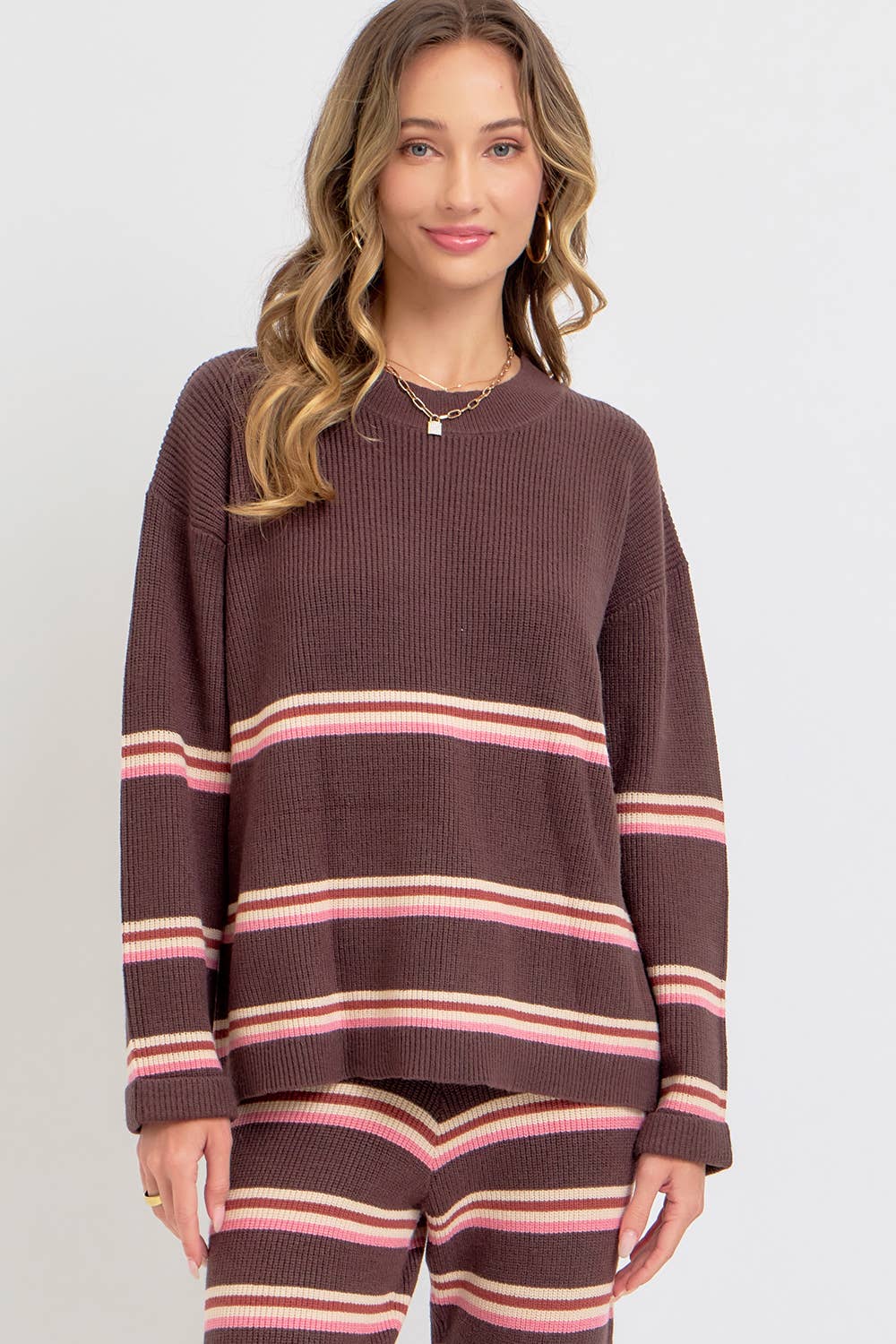 Sweet Lovely by Jen – Engroshandel Pullover - Dame – STRIBET STRIKTOP/SWEATER6