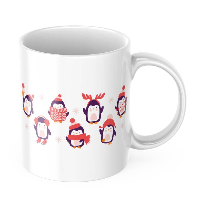 Holiday Penguin mok voor wholesale door Three Springs Candle Co.