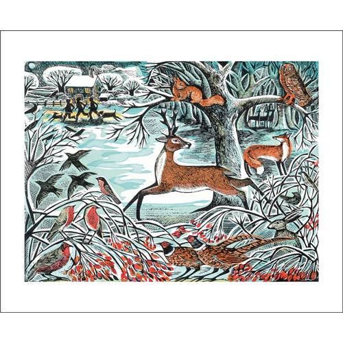 Winter Woodland Card - Angela Harding for wholesale by Art Angels
