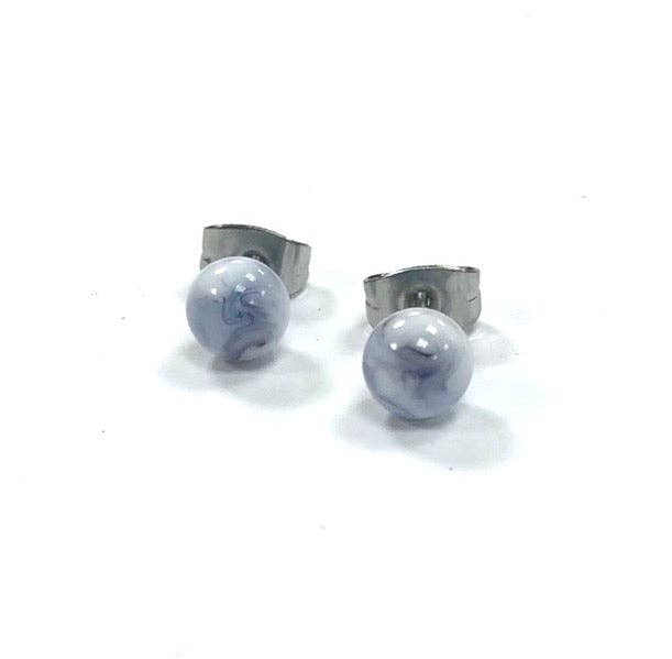 Helen Chalmers – Großhandel Ohrstecker – Handgemachte Glas-Ohrstecker aus Achat