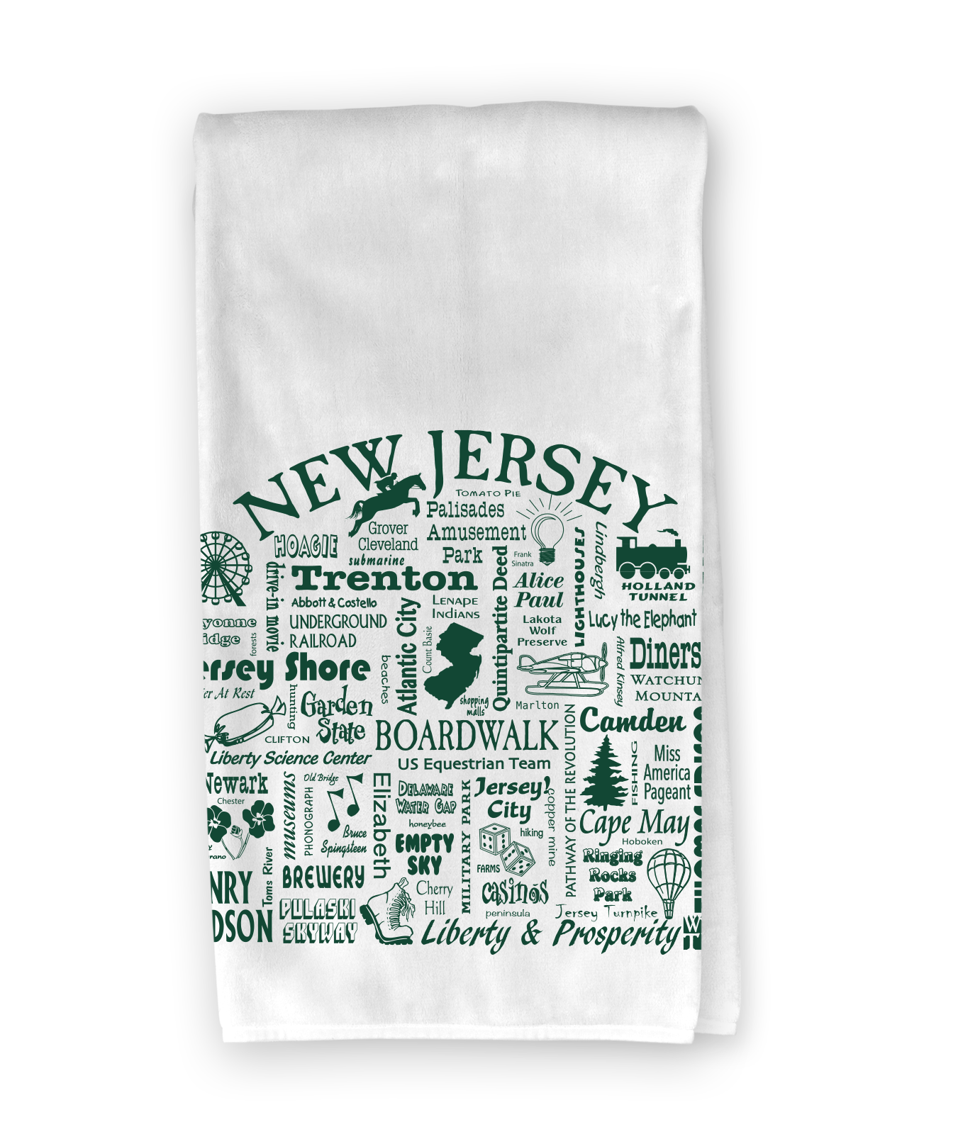 The Buffalo Works - Wholesale Tea Towel - New Jersey Destination Kitchen Towel - Where Life Takes You2