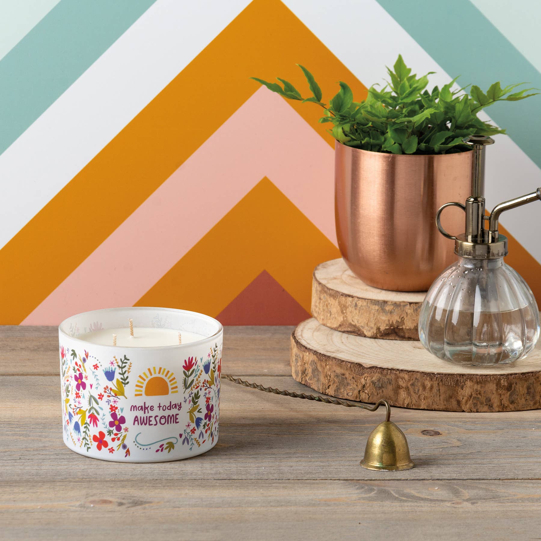 Primitives by Kathy - Wholesale Jar/Filled Candle - Make Today Awesome Candle1