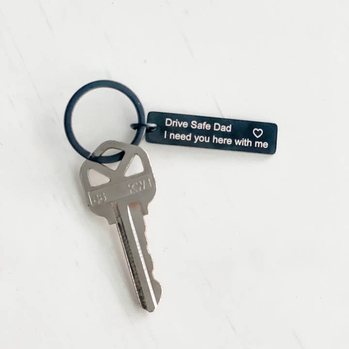 Harris Girls & Co. – Engroshandel Nøglering - Unisex – „Drive Safe Dad“ nøglering