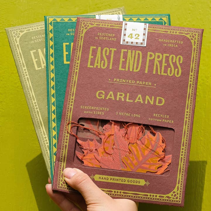 East End Press - Wholesale Bunting/Garland - Autumn Leaves Sewn Garland5