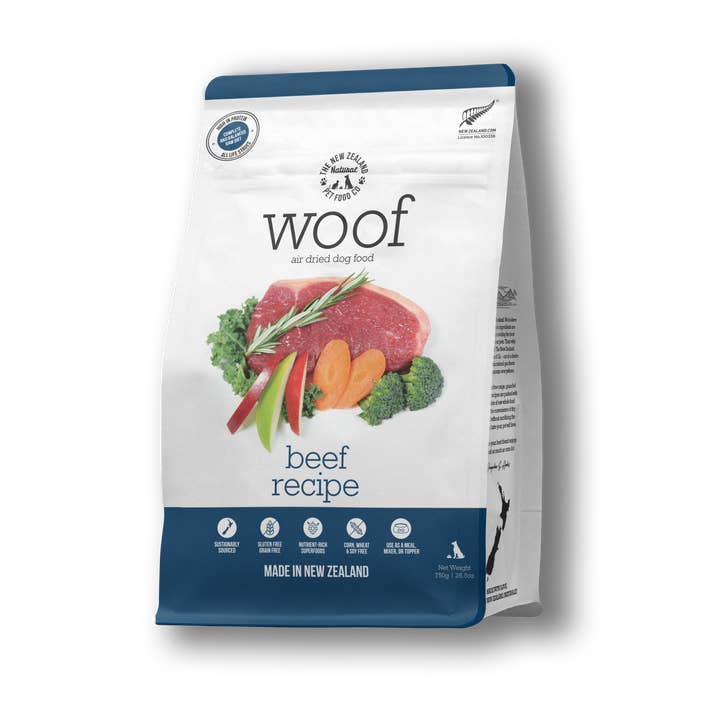 The New Zealand Natural Pet Food Co - Wholesale Pet Food - Dog - Woof Beef Air Dried Dog Food 3.5oz | 26.5oz1
