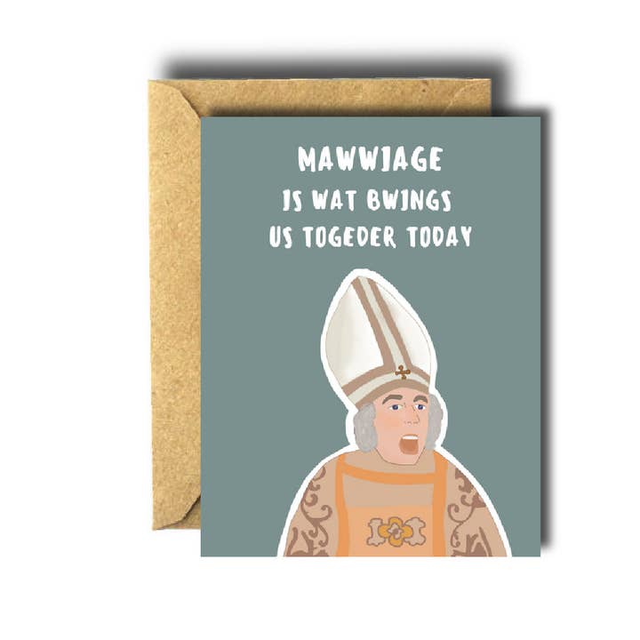 Bee Unique – wholesale Wedding card – Mawwiage Princess Bride Wedding Card